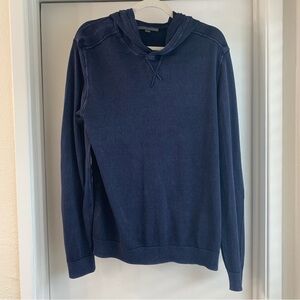 John Varvatos Men’s Navy Blue Sweater Size M Classic Luxury Knit Pullover